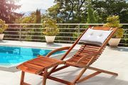 Sun lounger Sunbed Wooden Lounger Garden Furniture Hammock Foldable