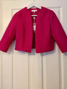 Marc Angelo -  Pink Jacket  - Cropped - New with Tags - Size 12