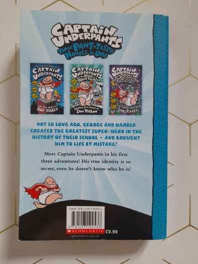 Dav Pilkey  Captain Underpants: Three Pant-tastic Novels in One NEW