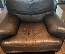 Brown Leather Arm Chair