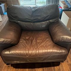 Brown Leather Arm Chair