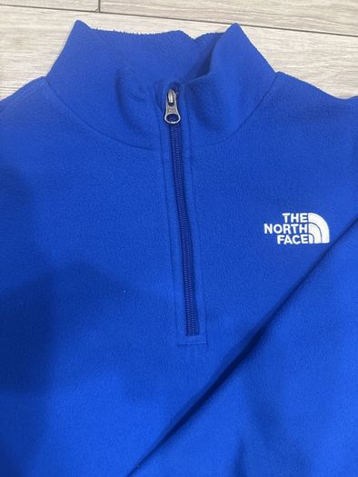 The North Face Blue 1/4 Zip Fleece (size: boys XXL)