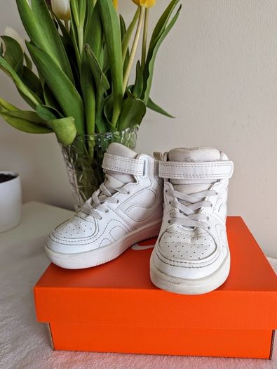 shoes girl size 22 EUR (UK 5.5), white sneakers ankle boots