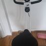 Foldable Exercise Bike, Indoor Fitness Bicycle Trainer with 8-level Magnetic Resistance and LCD Monitor, Red Image 3