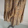 Bnwot fransa mustard/olive pattern shirt size small wrap effect frilled detail Image 6