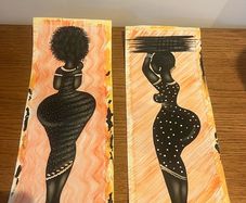 ART: Set of 2 African Artworks from Langa Township, Cape Town