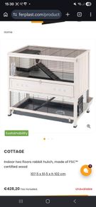 Rabit/Guinea pig indoor cage (used) with 10kg bag of  hay
