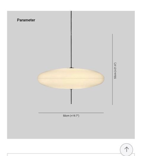 Nordic Modern Oval Pendant x 2 priced to go