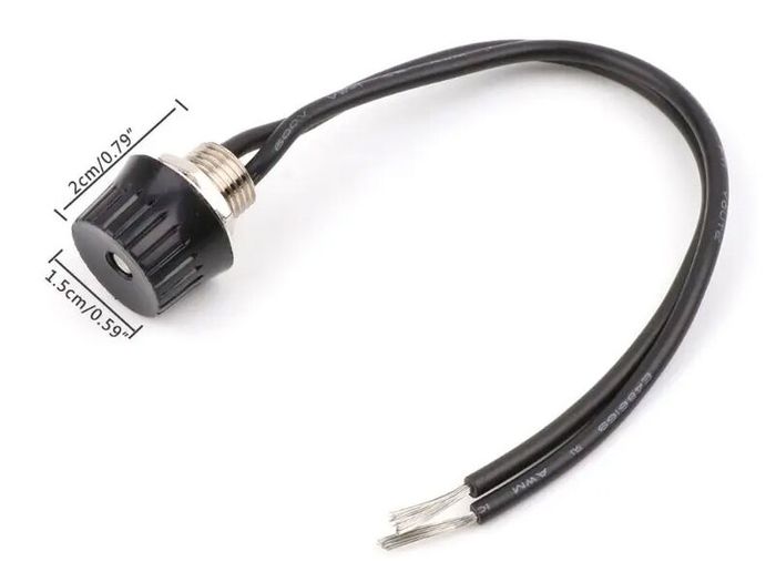 ZE-105M Rotary Switches With Single Pole ON/OFF Canopy Two 4" 18AWG Wires