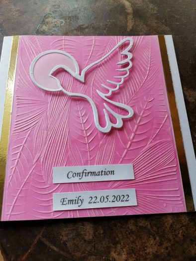 Handmade card - Confirmation.