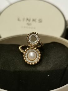Links of London Ring Gold diamonds and pearl