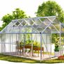 XL Aluminium Greenhouse  Free Delivery Image 2