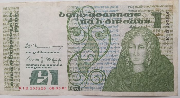 1981 Irish 1 Punt Pound Note