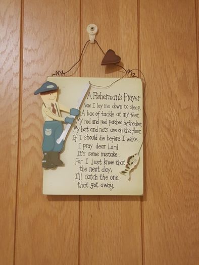Anglers Prayer Sign