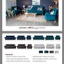 2 seater grey sofa Image 4