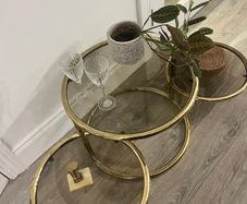 Vintage Milo Baughman style three tier