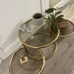 Vintage Milo Baughman style three tier