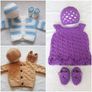 Handmade baby cardigan sets 0-3 months Image 5