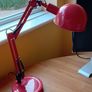 red adjustable study lamp Image 2