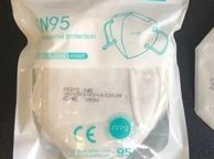 main image for ad 50 x One Size KN95 FFP2 Face Mask, Protective Mask 10 piece