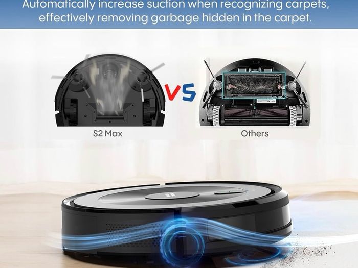 Robot Vacuum Cleaner with Mop: 5000Pa 3-in-1 Robotic Vacuum with Gyroscope Navigation, APP & Alexa Control, Quiet & Slim Auto-Recharge Robot Hoover Ideal for Pet Hair, Hard Floors and Carpets