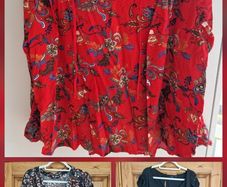 selection of ladies tops sz 28
