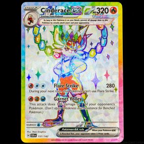 Cinderace EX 157/142 Full Art Ultra Rare Holo S&V Stellar Crown Pokemon Card