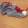 Tom Joule navy stripped canvas shoes Image 2