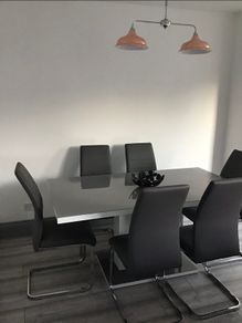 Dining table and chairs