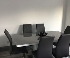 Dining table and chairs