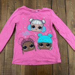 Long sleeved LOL top for a girl, 116 cm (5-6 years)