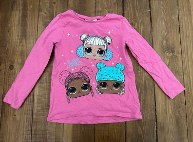 Long sleeved LOL top for a girl, 116 cm (5-6 years)