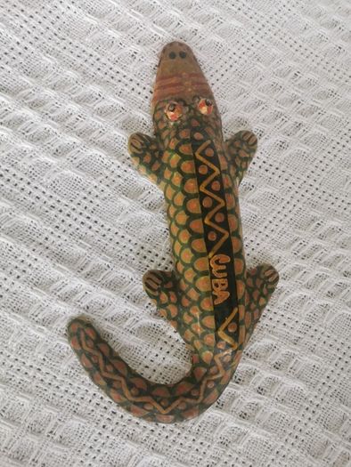 Vintage Cuban crocodile