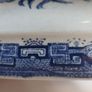 Lovely Blue and White Transferware Willow Pattern Lidless Open Vegetable Dish, Unknown Maker, Most Likely Staffordshire Made Image 8