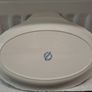 Oval old willow blue serving platter Image 4