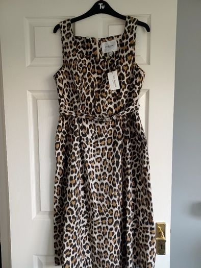 LK Bennett dress size 12 bnwt multi leopard print