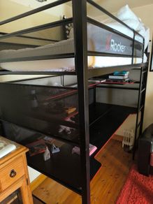 Bed with mattress