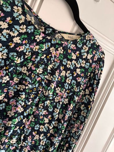 M&S Ditsy Floral Super Flattering Dress: Size 12