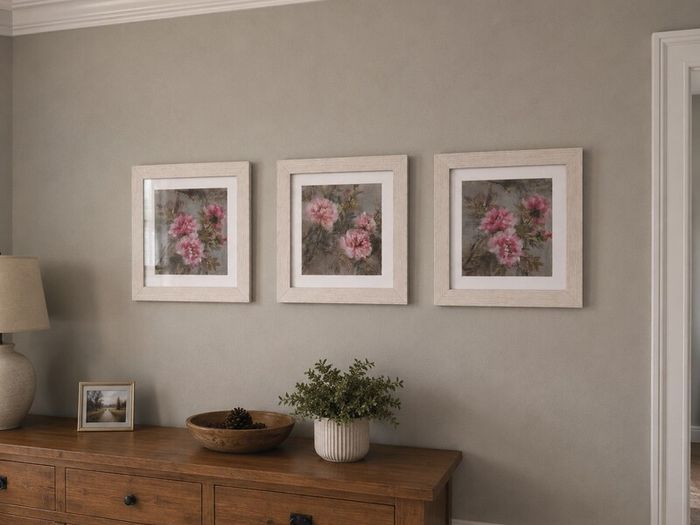 Set of 3 Framed Floral Wall Prints