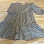 Girls stunning Sold Out New NWT blue and white candy stripe dress H&M 11 12 Image 3