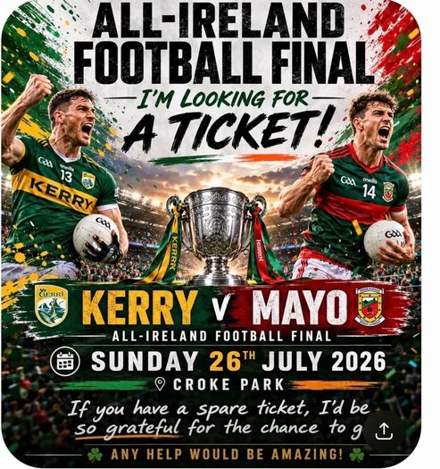 mayo kerry tickets wanted