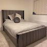Luxury Wing Plush Panel Bed Frame Available In Double King Size Image 6
