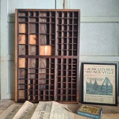 Antique French Printer Tray