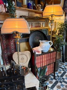 Superb Pair Heavy Lamps