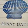 Timber Framed Seashell Painting Image 2