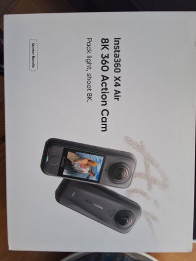 insta360 x4 air. starter Kit. two batteries. selfie stick