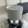 Dark Grey & Metallic "Touch" Lamp Image 2