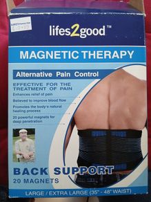Magnetic therapy belt (35" - 48" WAIST) for back pain