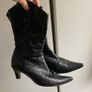leather cowboy boots Image 6