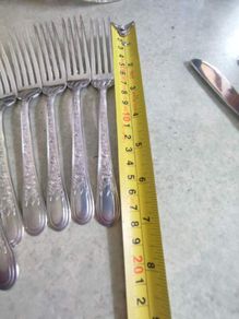 Set of 6 Wallace Brothers "Overlaid" Silverplate Forks No 1